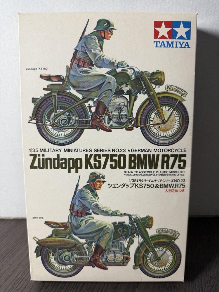 Tamiya 1/35 Kit BMW Zundapp KS750 (only Zundapp No BMW) German Motorcycle Model