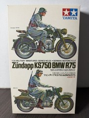 Tamiya 1/35 Kit BMW Zundapp KS750 (only Zundapp No BMW) German Motorcycle Model