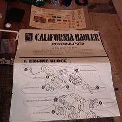 Vintage AMT California Hauler Peterbilt 359 Partially Built 1/25th T500 Read