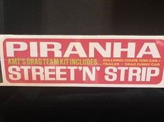 AMT 1113/06 PIRANHA STREET‘N STRIP DRAG TEAM 3 MODEL KIT SET-NIB-1/25 SCALE