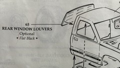 Chevy C1500 454SS REAR WINDOW LOUVERS 201 1661 AMT 6032 Model Car Parts COMBINIE