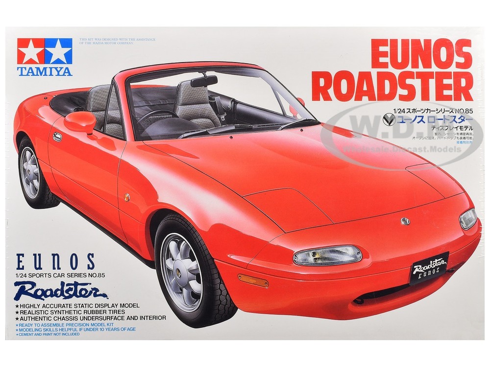 MODEL KIT MAZDA EUNOS ROADSTER 1/24 SCALE MODEL CAR BY TAMIYA TAM-24085