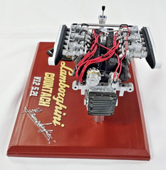 Lamborghini Countach Engine Motor Built Up Painted Model Scale 1/8