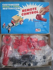 VTG 1961 ITC CUSTOMIZED 1925 MODEL T FORD HOT ROD CAR KIT BATTERY OP TOY UNBUILT