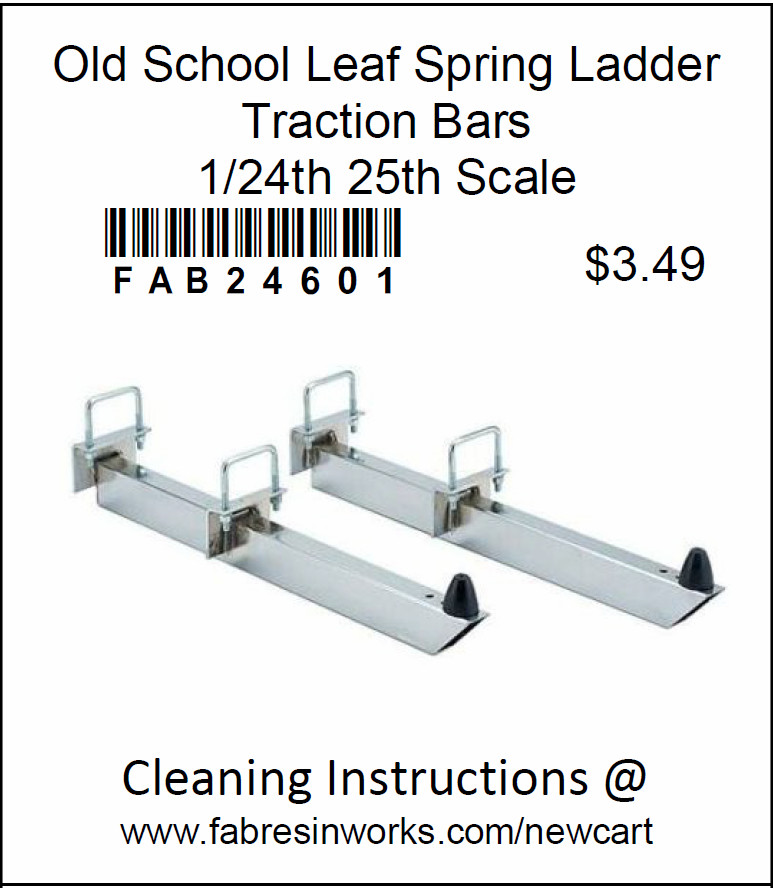 FAB Resinworks 24601 Old School Leaf Spring Ladder Traction Bars 1/25th Scale