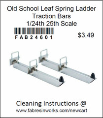 FAB Resinworks 24601 Old School Leaf Spring Ladder Traction Bars 1/25th Scale