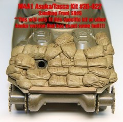 1/35 Sherman Sandbag Front “SB5” – Value Gear – For Asuka/Tasca M4A1 Kit #35-022