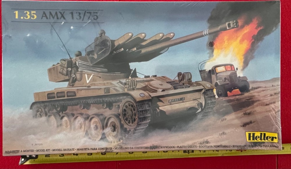 Heller 1/35 AMX 13/75 Light Tank Plastic Model Kit New And Sealed Military Armor