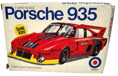 Entex Porsche 935 Snap Together Series Model Kit 1/43 Complete 9101P Japan 1980s