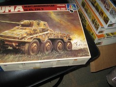 MIB German Puma Sd. Kfz 234/2 Heavy Armoured Car in 1/35 scale by Italeri