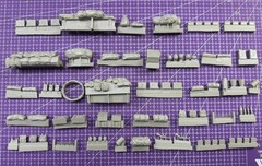 1/35 Cast Resin Model Assembly Kit, GK, M2 Half Track Armored Vehicle Debris,…