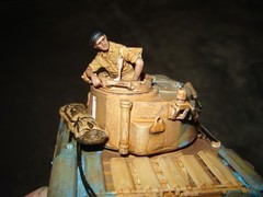 Built 4 Defiance Tank w/Driver 6-3/4 inches long Well Built & Painted Excellent