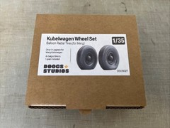 1/35 Doogs Studios #135027 Kubelwagen Wheel Set Balloon Radials For Meng