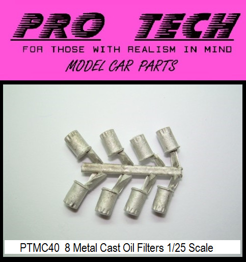 PTMC 40 8) Oil Filters Metal Cast 1:25 Scale Search LBR Model Parts PRO TECH