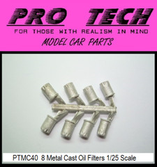 PTMC 40 8) Oil Filters Metal Cast 1:25 Scale Search LBR Model Parts PRO TECH
