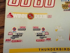 Nascar Mark Martin #60 Winn Dixie Ford Thinderbird 1:24 Decal Blue Ridge Decals
