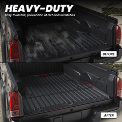 Bed Mat for Toyota 2005-2023 Tacoma (5FT,61.3” Bed) Truck Bed 5Ft, All Weather