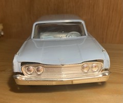 Vintage 1960 Hubley Light Blue Ford Station Wagon Dealer Promo Authentic Scale