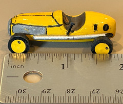 Vintage Custom Built Wood Midget Racer Model Indy 500 Marx Slush Race Stock Car