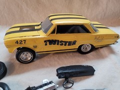 Builder Original Issue AMT 1962-65 Chevy Nova AWB Gasser model car. 1/25