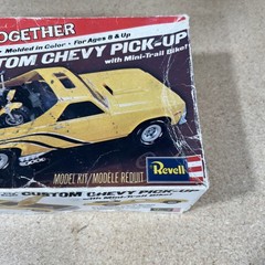 1977 Revell Snap Together Custom Chevy Pick-Up Model Box Only