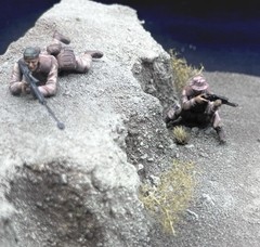 1/35 Scale Military Diorama Base Terrain Display Model Soldiers Figures Diecast