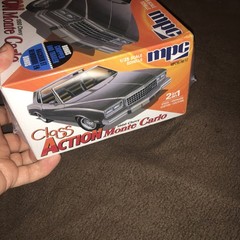 mpc Class Action 1980 Chevy Monte Carlo Bonus Chopper & Trailer Model Kit 1/25