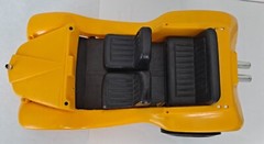 Hawk Model Co Dune Buggy, 9″ Plastic Model Snap Together Kit, Two Seater, Yellow