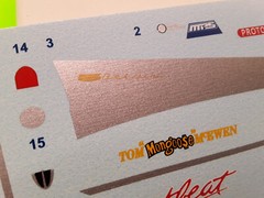 Decal Sheet Mongoose Tom McEwen Drag Race 57 Chevy Bel Air 1/24 Funny Car
