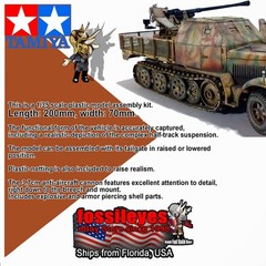 TAMIYA 35144 1/35 GERMAN 8-TON SEMI TRACK; 3.7CM FLAK 37 SD,KFZ.7/2 MODEL KIT