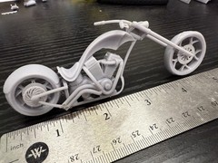 1/25 3d 12k Printed Custom Chopper Kit