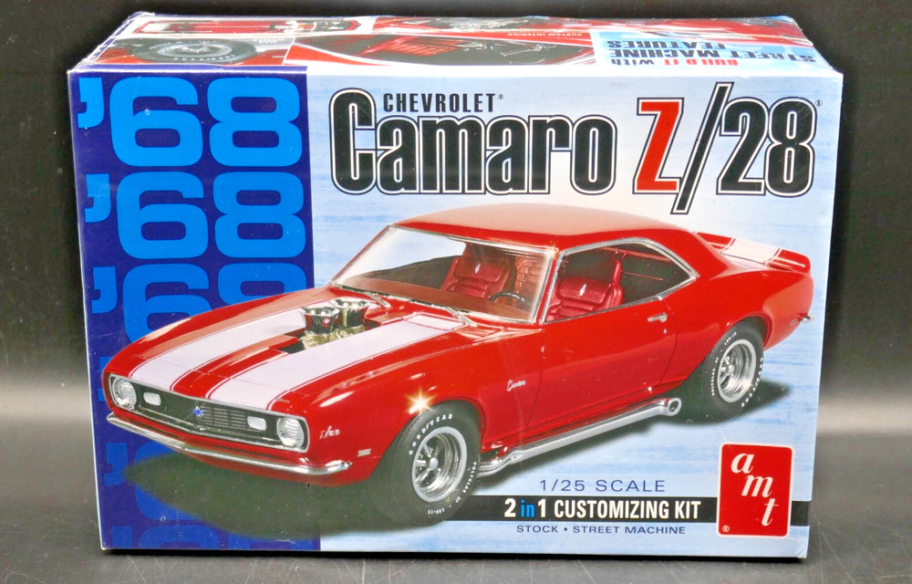 1:25 AMT 68 Chevrolet Camaro Z/28 2 in 1 Model Kit – New & Sealed
