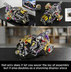 V8 Engine Model Kit That Works, Build Your Own Visible Car Motor 8-Cylinder | 13