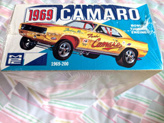 ULTRA RARE *FACTORY-SEALED ORIGINAL VINTAGE MPC 1969 CAMARO FUNNY CAR KIT *L@@K!