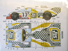 Decalpool 1/24 Porsche 962 “Tic Tac” #33 Silverstone 1990 Decal Sheet DP167