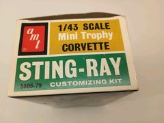 1963 Original Corvette Mini Trophy Sting-Ray 1/43 3506-79 Rare