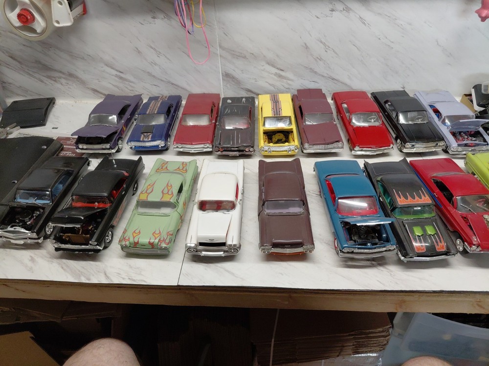 Model Junkyard/parts Plastic Muscle Car Lot Of 18 Ford,chevy,62,63,64,56,58 Che