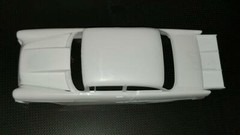 Resin Rear Spoiler & Outlaw Hood Combo for ’55 Chevy Bel Air Sedan 1/25.