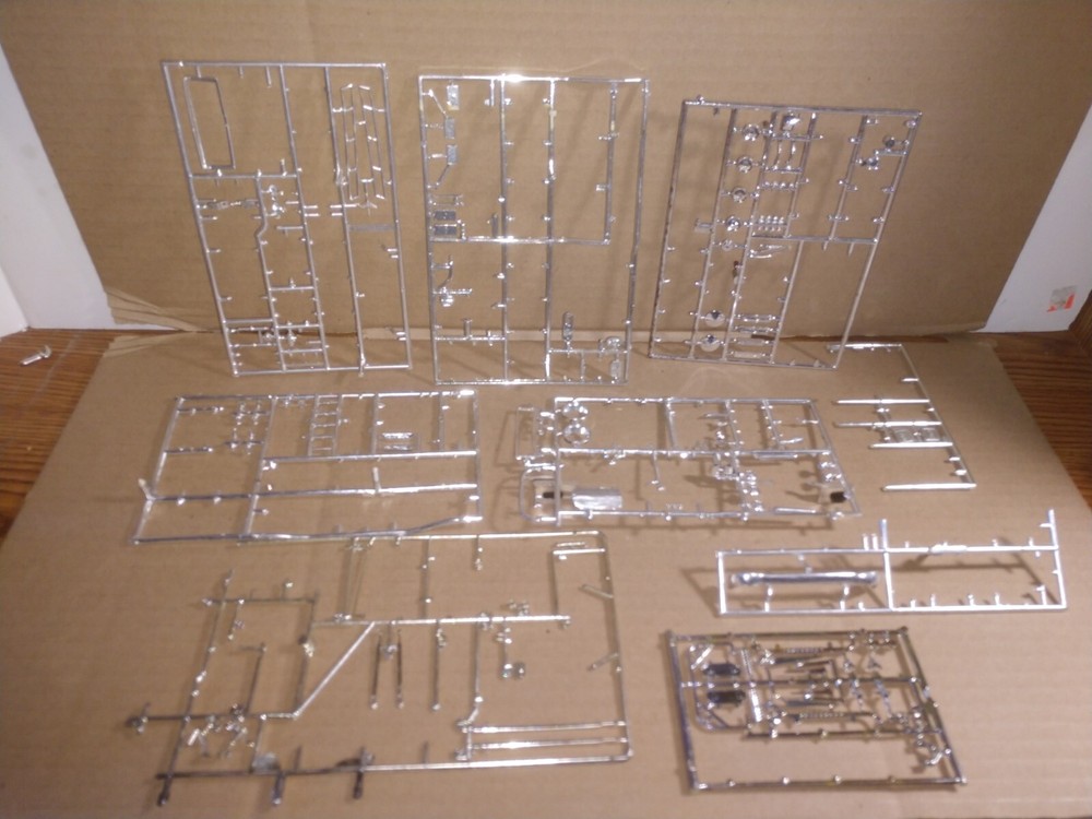 AMT Revell monogram 1/24 1/25 Assortment Chrome Junkyard Plastic Model Parts