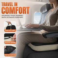 Posh Pickss Orthopedic Memory Foam Seat Cushion for Office, Travel and Home.