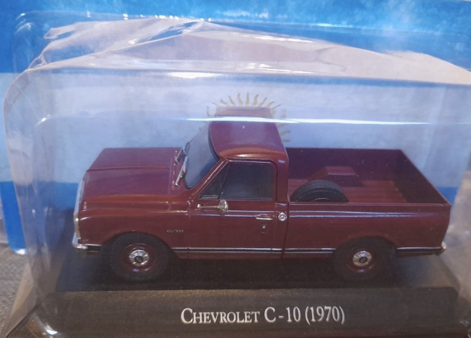 UNUSED CHEVROLET C-10 1970 SCALE DIECAST MODEL 1:43 BROCHURE & BUBBLE