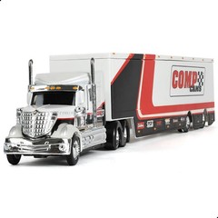 1/64 Scale International LoneStar Semi Truck with Trailer Die-Cast Alloy Model –