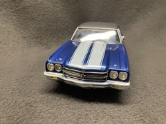1970 Chevy Chevelle Malibu SS 454 Pro Built Model 1/24 Detailed Trim Blue Black