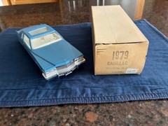 Pair of 1/25 Original Dealer Plastic Promo Models 1958 and 1979 Cadillac