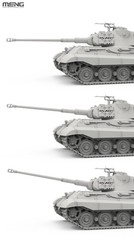 GSI Creos Meng Model 1/72 German Heavy Tank Sd.Kfz.182 King Tiger Porsche Turret