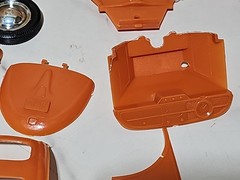 Vintage Pyro The Beetle V.W. Sun Roof Sedan, 1/25 model car kit, Build Started