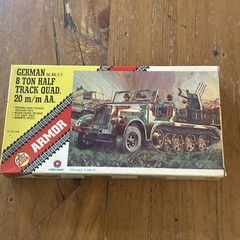 1/72 AHM Kits #552 German 8 Ton Half Track Quad 20mm AA. DMT
