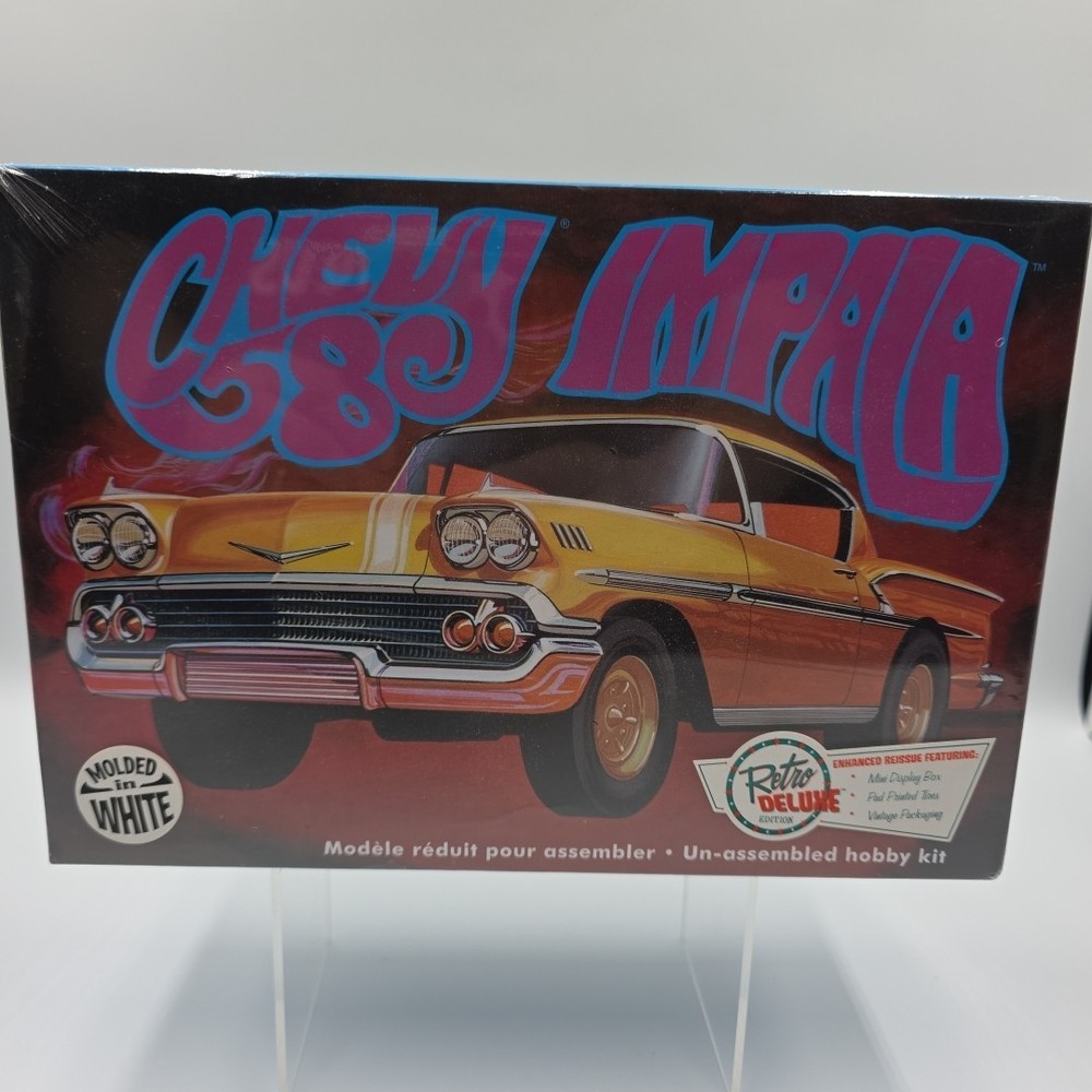 AMT Retro Deluxe Edition ’58 1958 Impala Builds 1 OF 3 Ways in 1/25 NIB Sealed