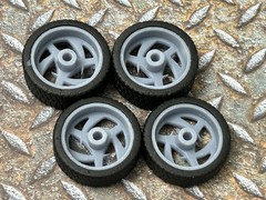 Resin 20 Inch Retro “Boyd’s ULT 1” Model car Wheels/Tires 1/24 1/25 scale