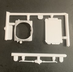 69 Camaro RADIATOR, SHROUD, BRACES 120 1604 Rev. Model Car Parts COMBINE PARTS